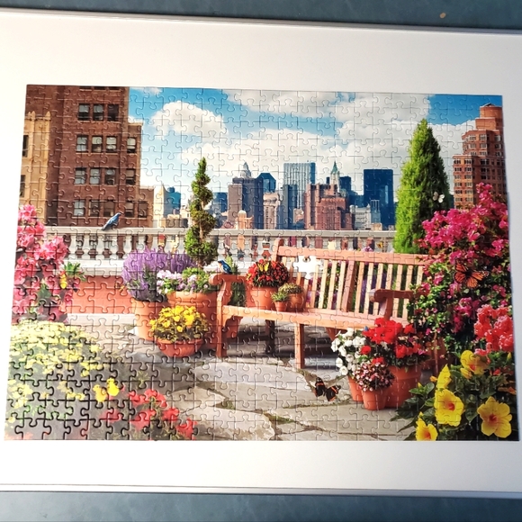 Ravensburger Rooftop Garden Large Format 500 Piece Puzzle *READ* - Picture 3 of 10